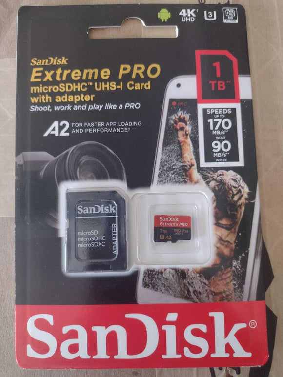 SanDisk Extreme PRO 1TB microSDXC UHS-I Memory Card